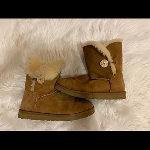 UGG Bailey Button Suede Boots
